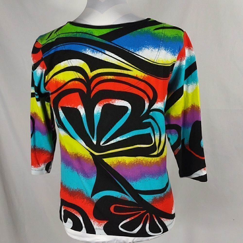 Multiples Abstract Beaded Top  - Picture 4 of 7